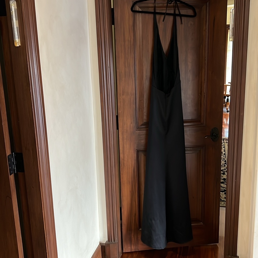 A. B. S Evening: Black Halter, Open Back Gown. - image 3